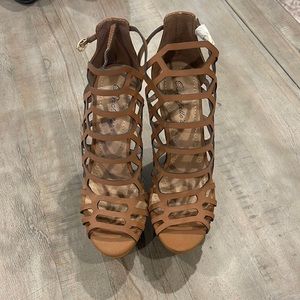 Brand New, Brown Suede Breckelle’s Wedges